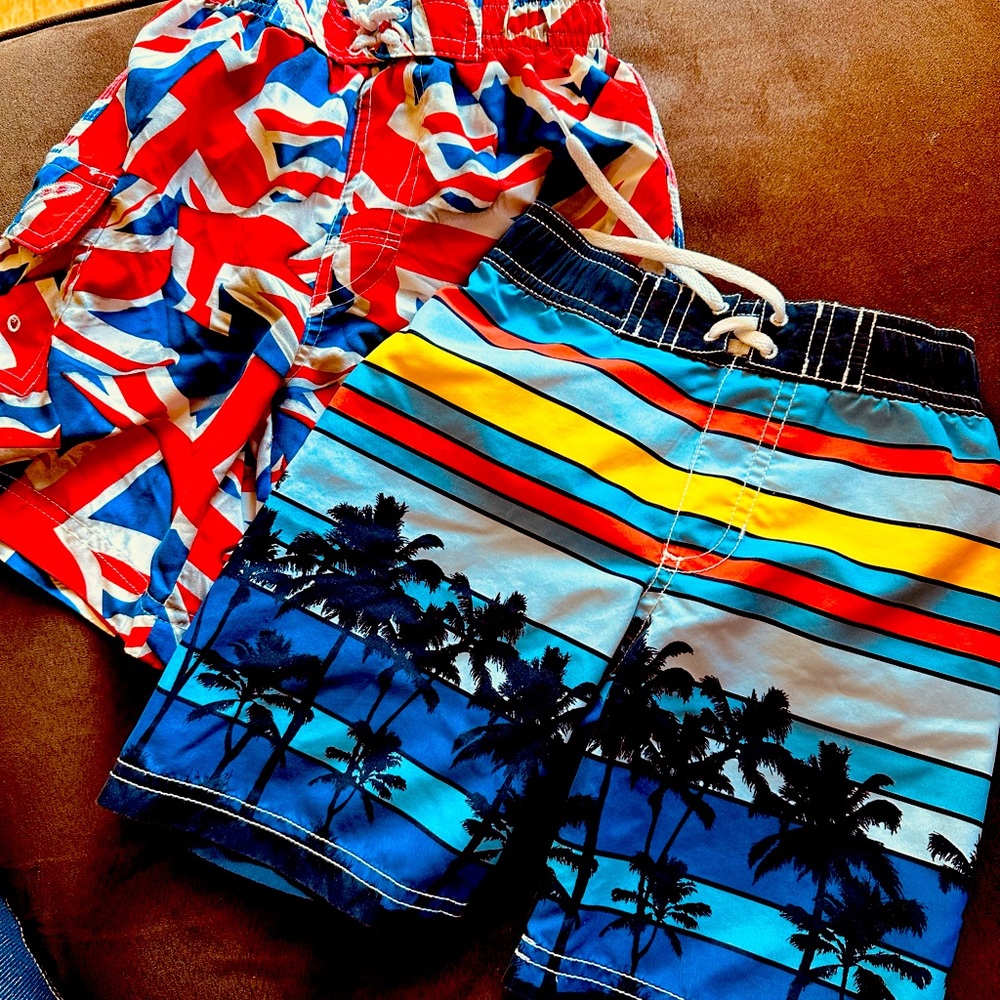 Toddlers swimwear- 2pairs - aged 2/3 years. Union Jack design
